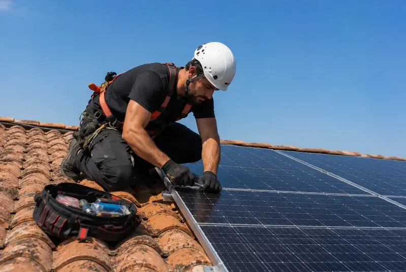 Maintenance et monitoring de panneaux solaires à Lahonce